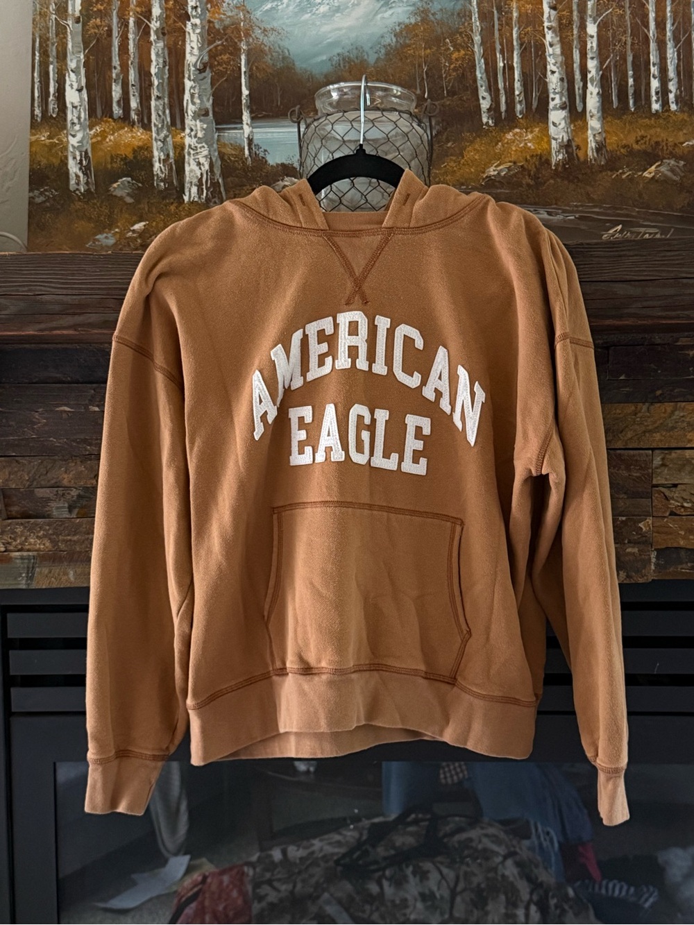 American Eagle Outfitters Men’s Crewneck Sweatshirt in Tan